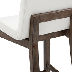 Exposed Wood Back Bar Stools Dark Brown (Set of 4)