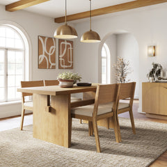 Farmhouse Dining Set (4 Chairs)