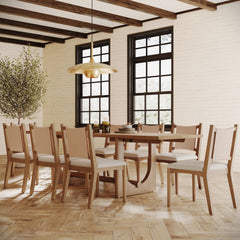 Mid-Century Modern Table Extension Light Brown