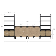 Seagrass Entertainment Center Black