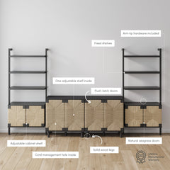 Seagrass Entertainment Center Black