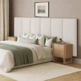 King Size Wall Mounted Oversize Upholstered Boucle Headboard