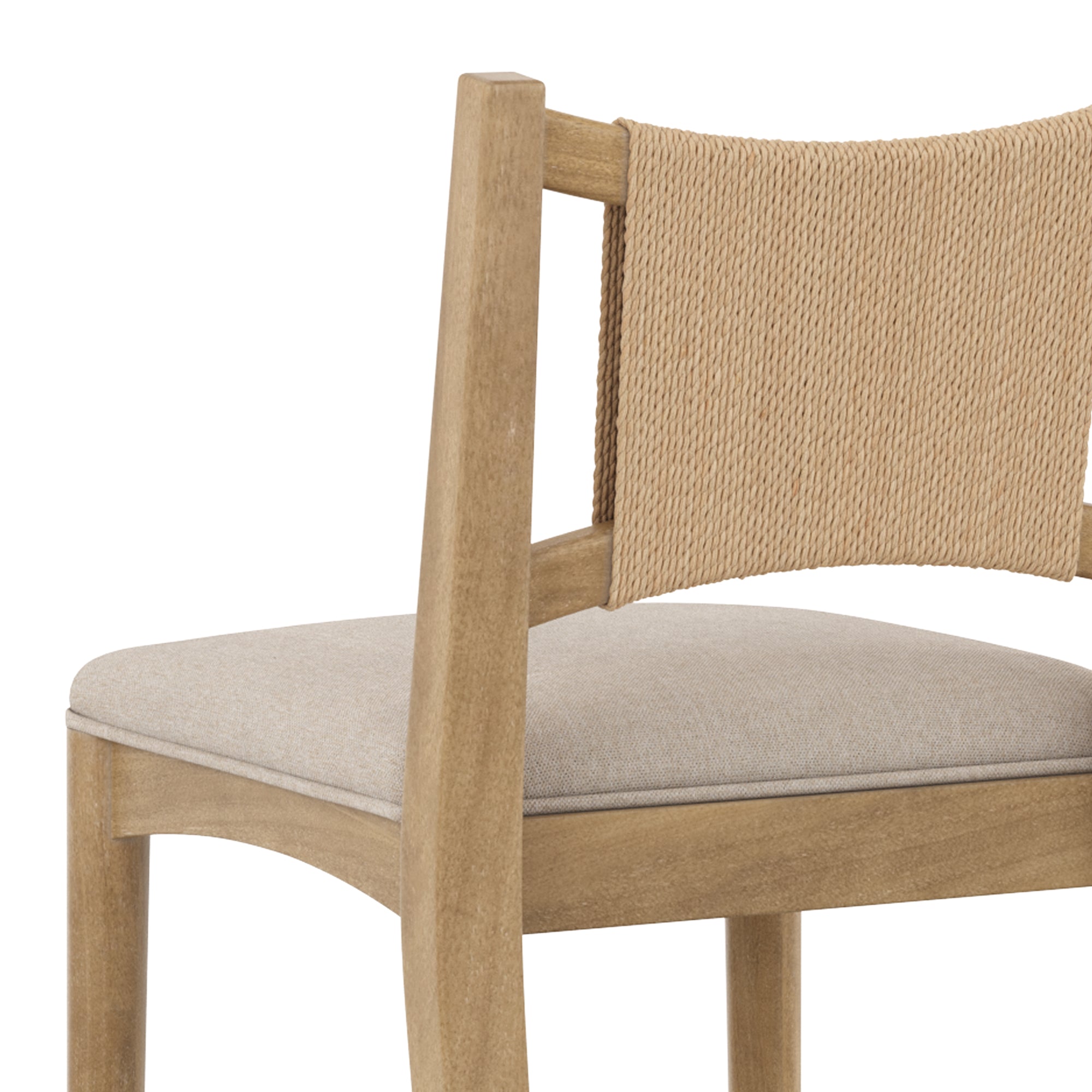 Seagrass Back Arched Footrest Counter Height Bar Stool (Set of 4)