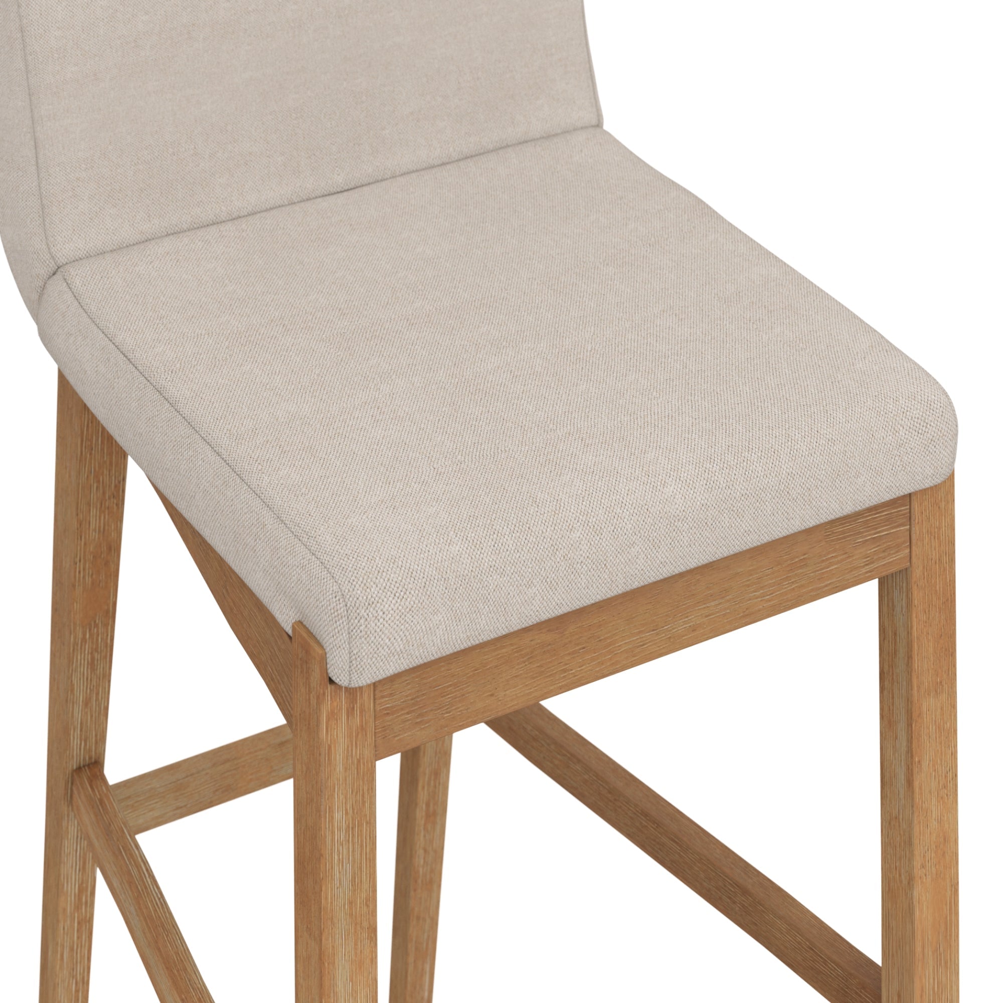 Exposed Wood Back Bar Stools Brown (Set of 4)