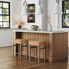 Seagrass Counter Height Bar Stools Brown (Set of 2)