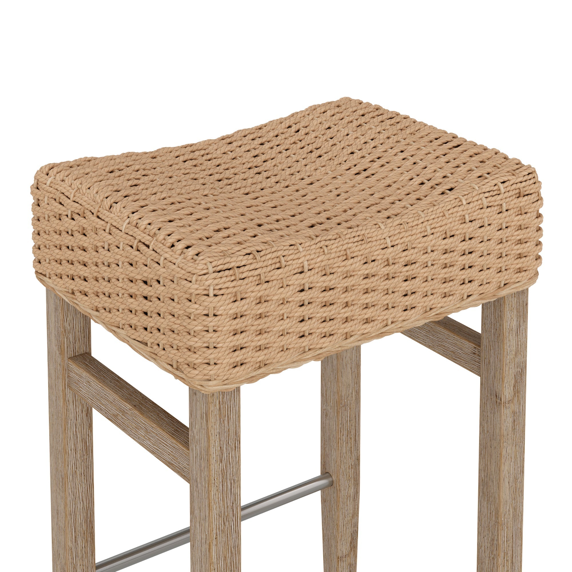 Seagrass Counter Height Bar Stools Brown (Set of 3)
