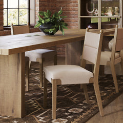 Boho Natural Flax & Seagrass Dining Chair