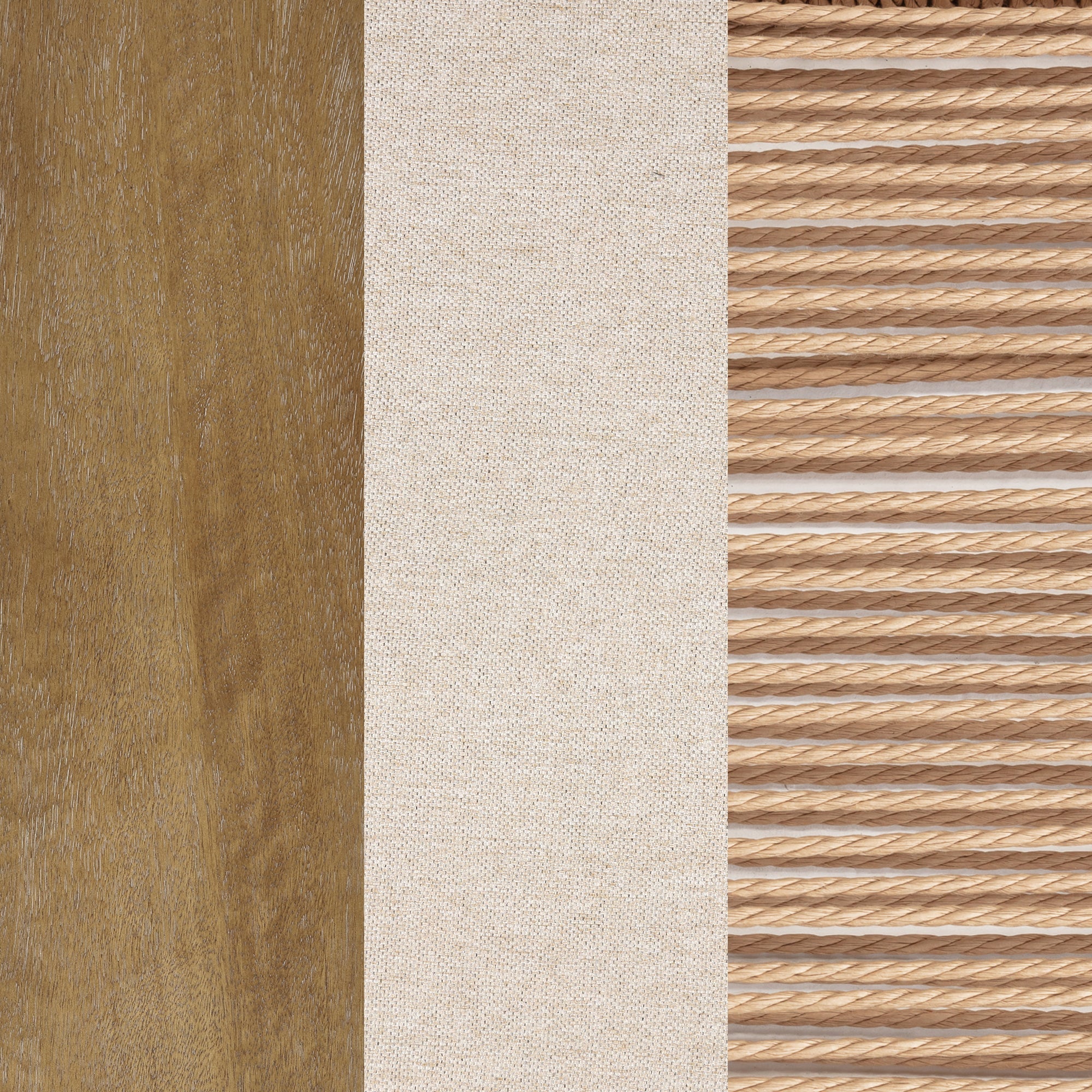 Boho Natural Flax & Seagrass Dining Chair (Set of 6)