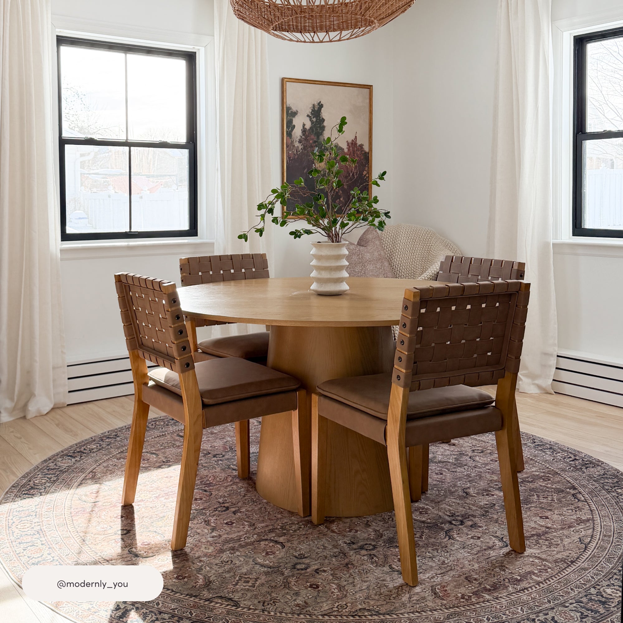 Faux Suede Dining Chair Light Brown (Set of 6)