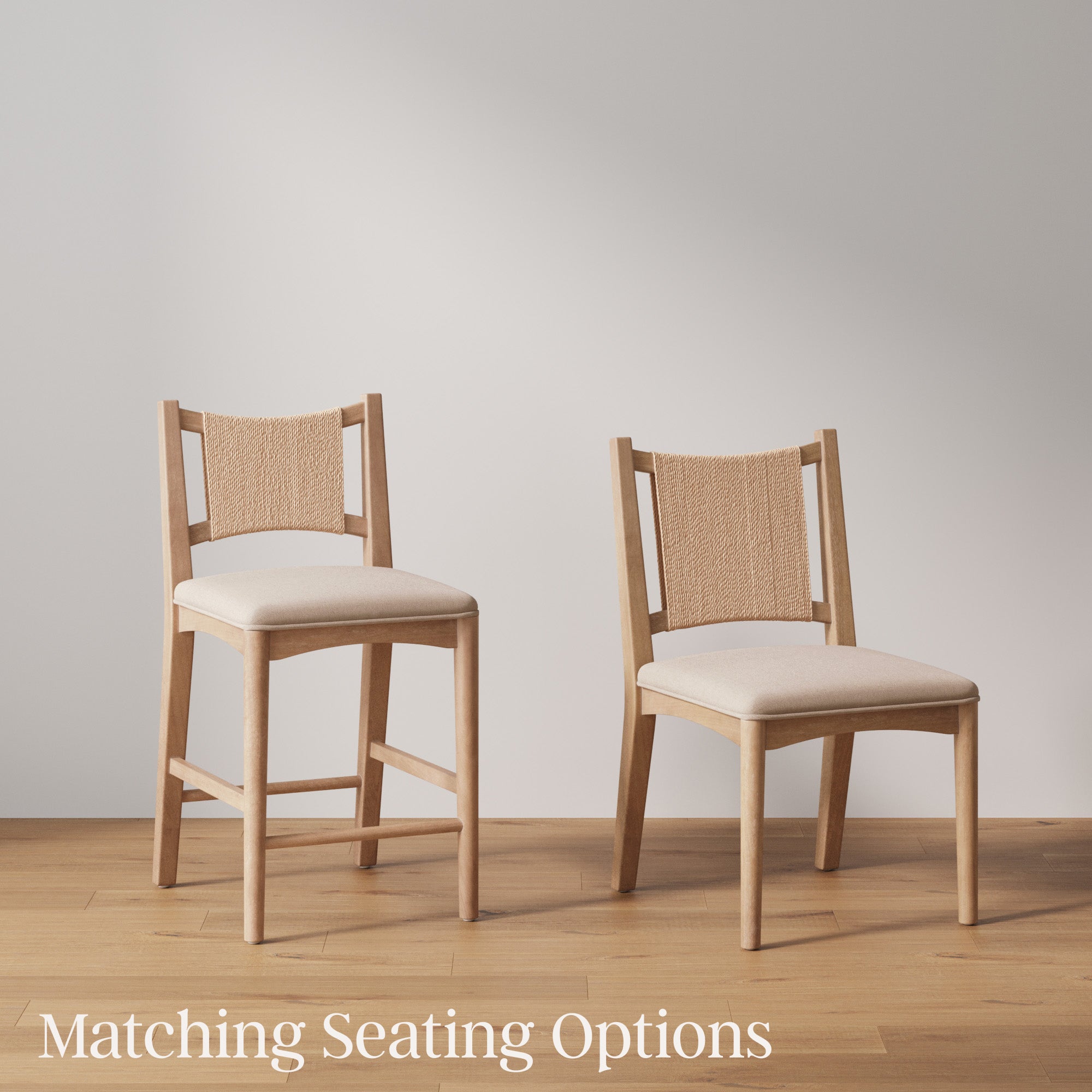 Arched Back Seagrass Dining Chair Light Brown (Set of 2)