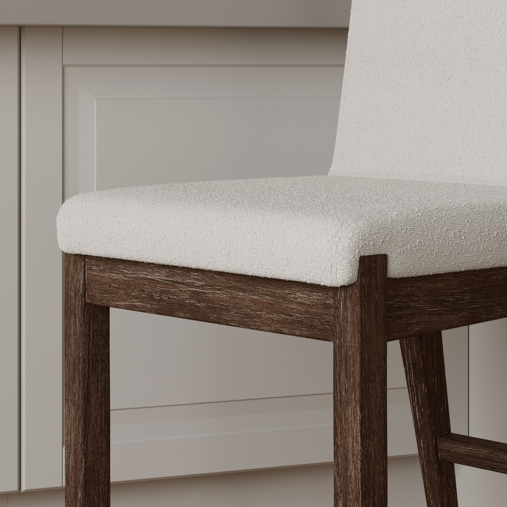 Exposed Back Dining Chairs Dark Brown (Set of 6)