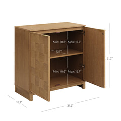 Mid Century Modern Storage Bar Cabinet with Doors