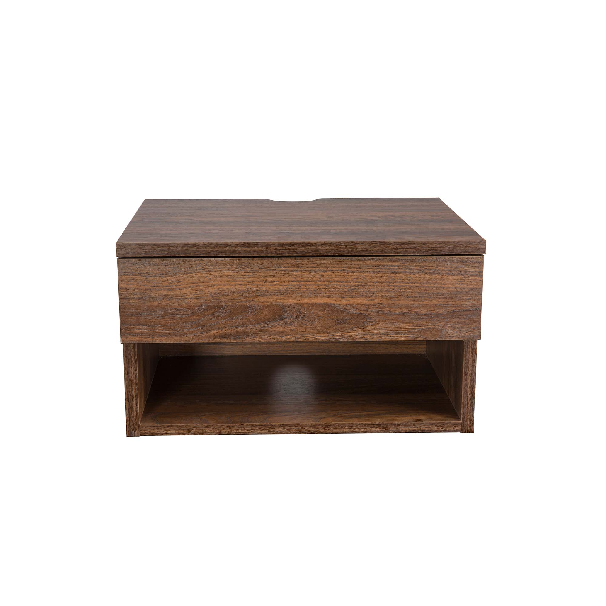 Mid-Century Floating Nightstands Walnut (Set of 2)