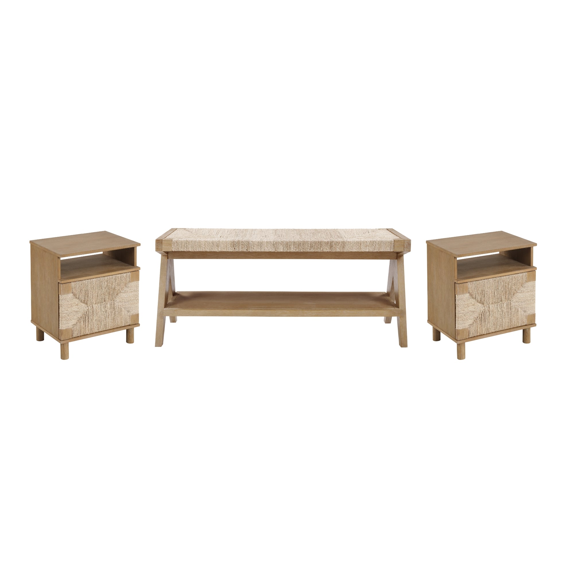 Boho Bedroom Set Light Brown