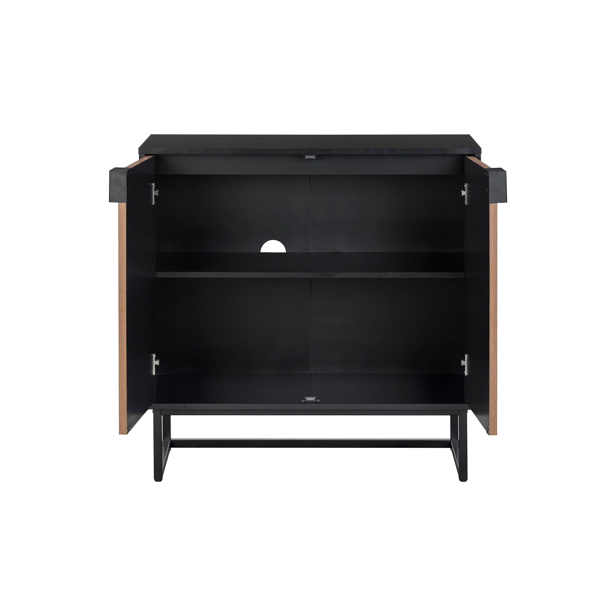 Large Brushed Fir Credenza Console Table (Set of 4)