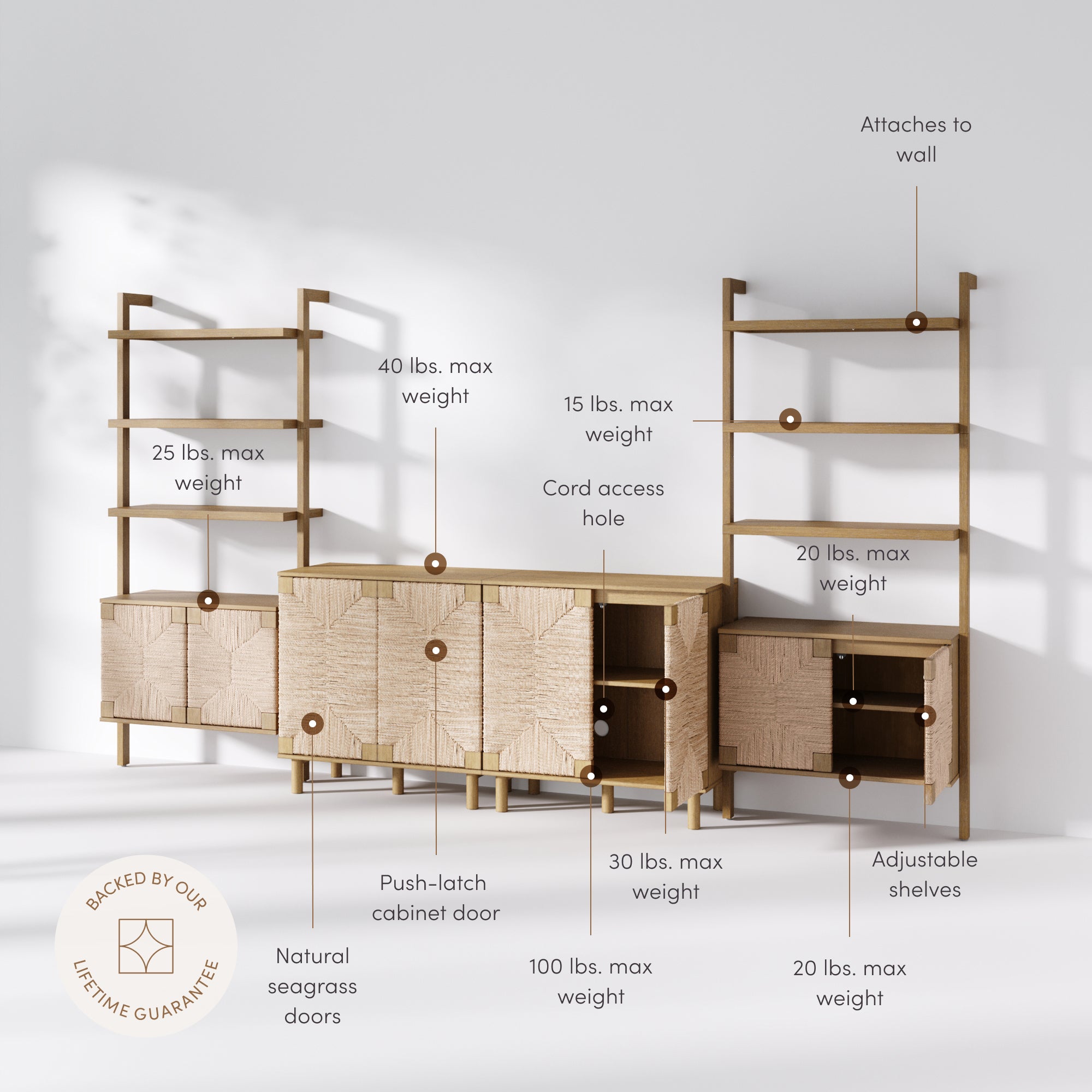 Seagrass Entertainment Center Brown