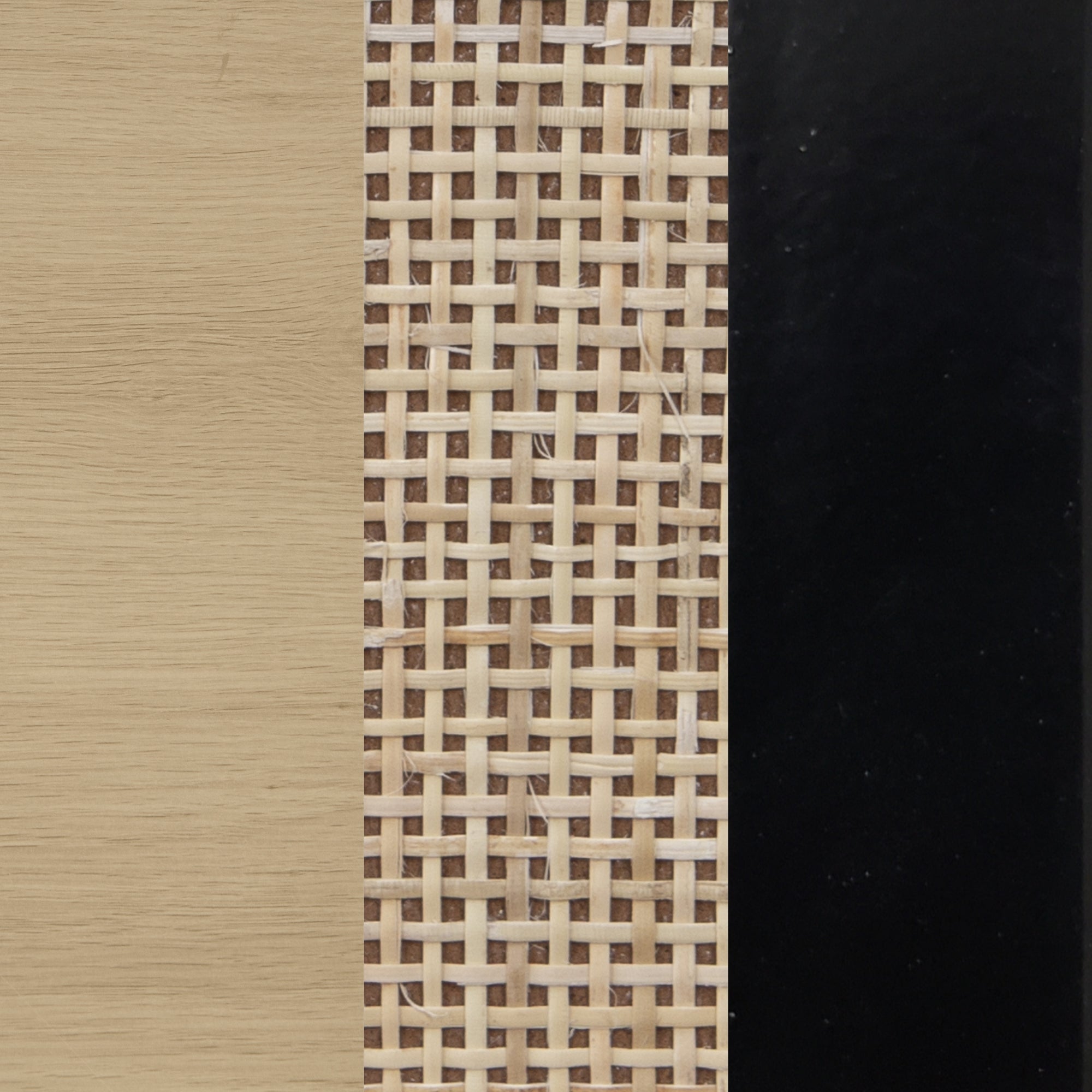 Rattan & Wood Dressers Light Oak (Set of 2)