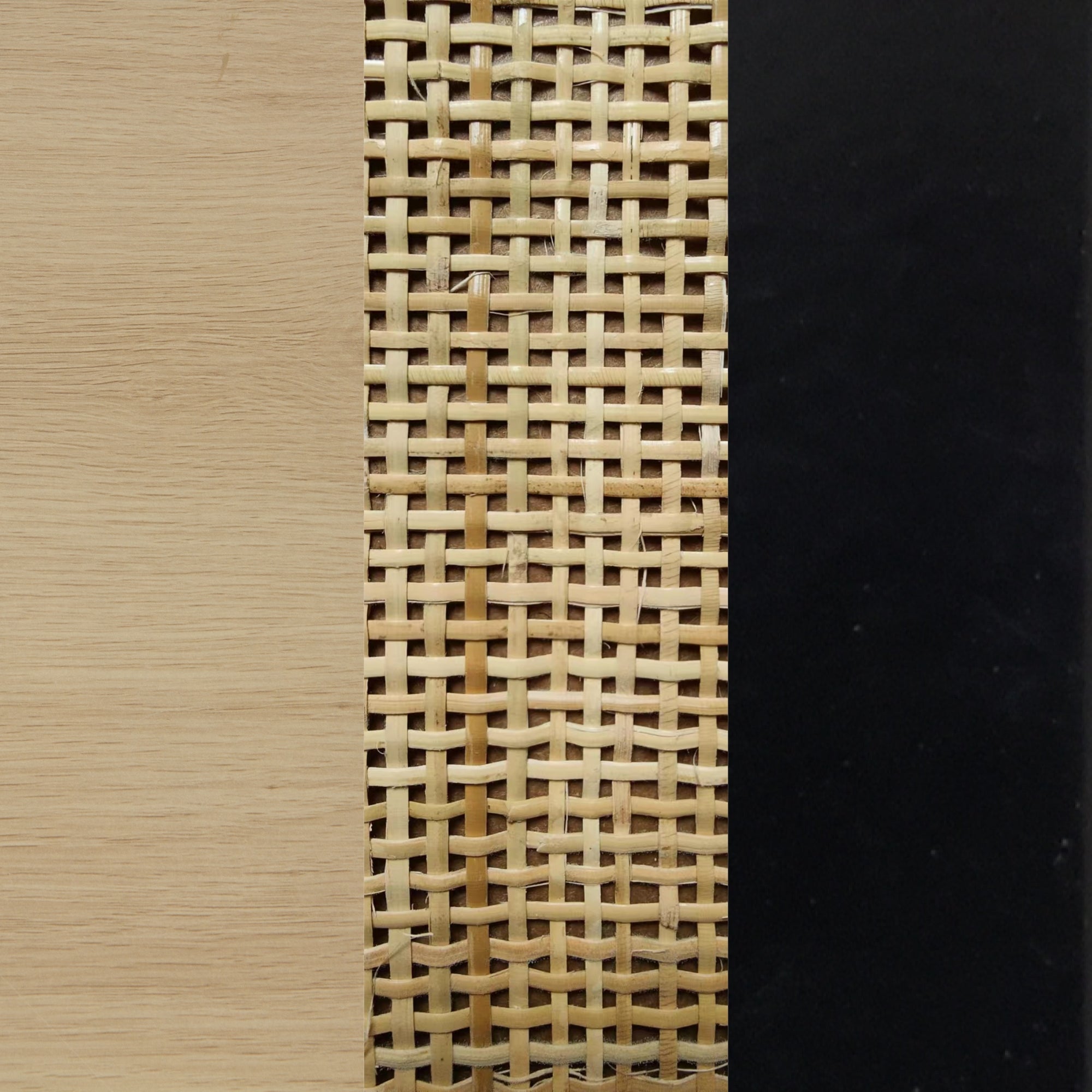 Rattan Bedroom Set Light Oak