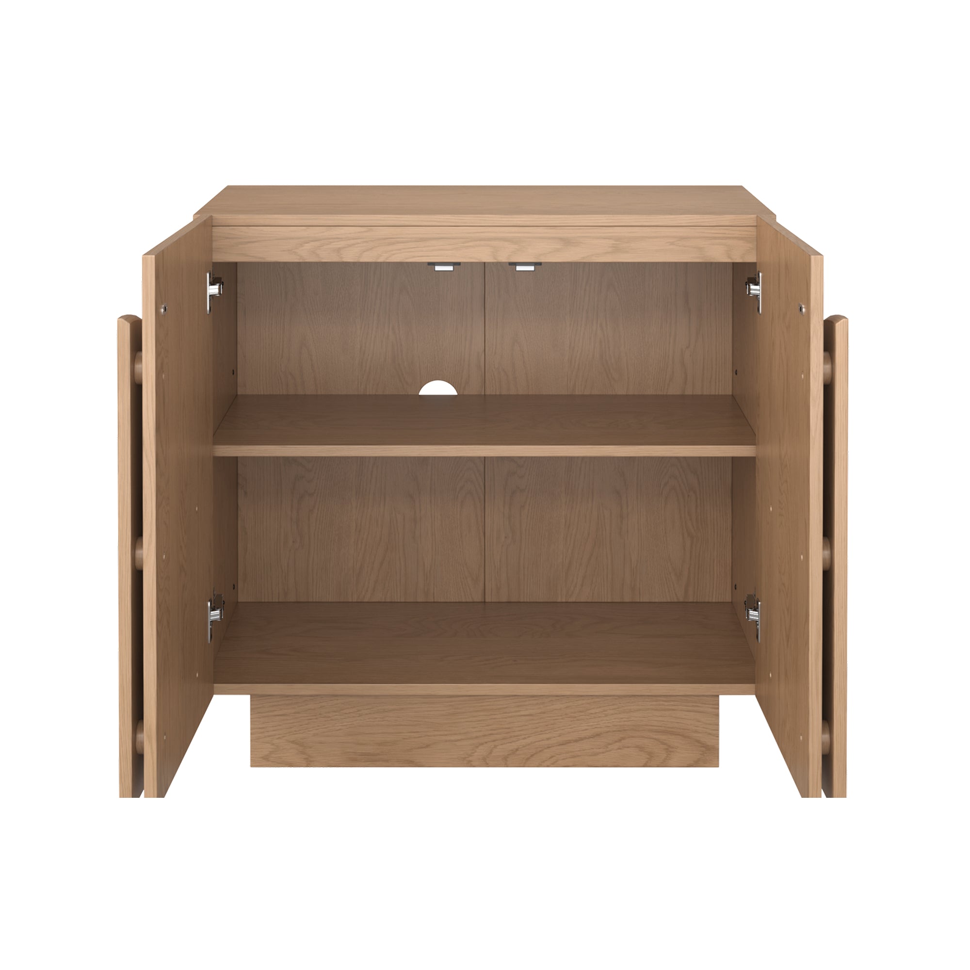 Arched Kitchen Cabinet Credenza Oak (Set of 3)