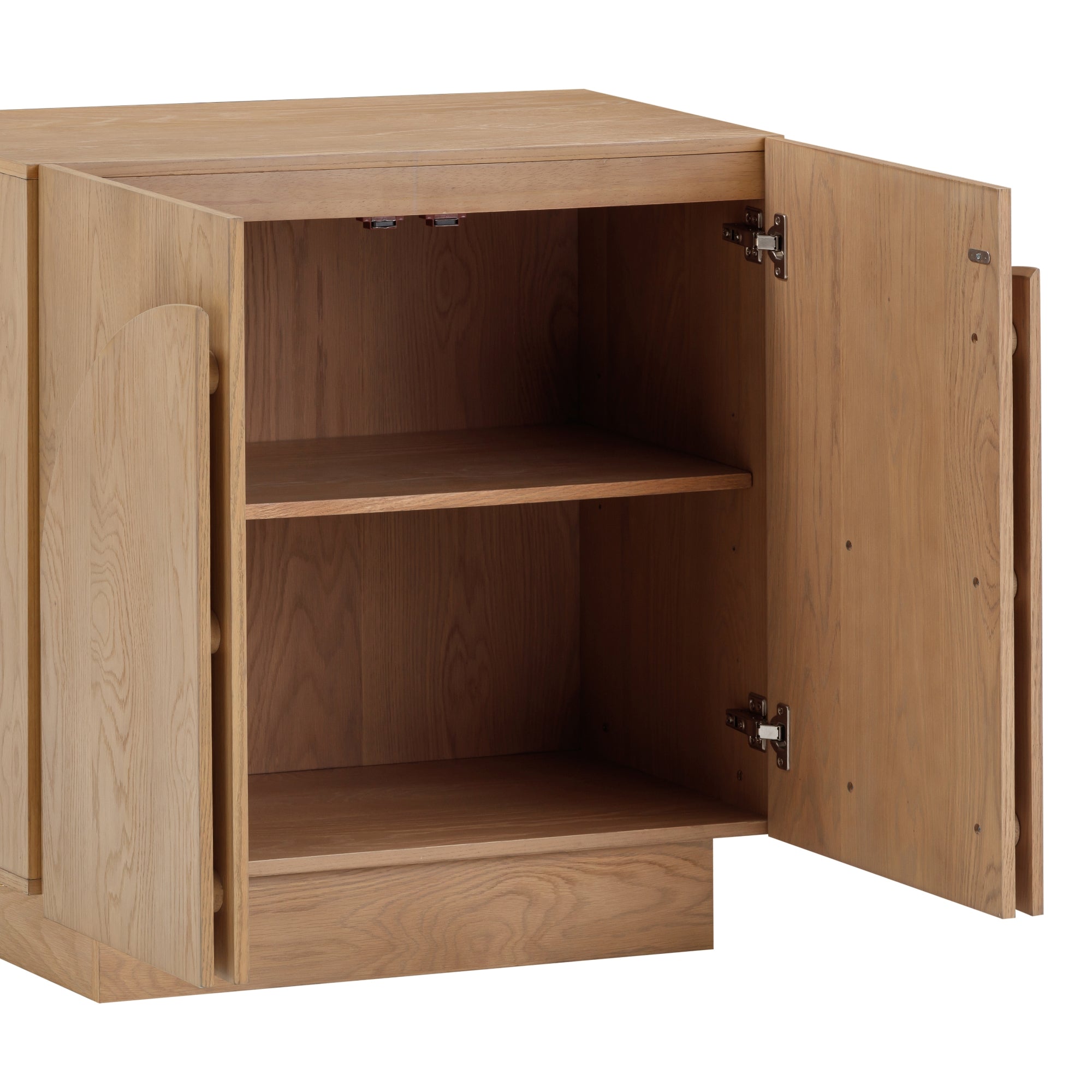 Arched Kitchen Cabinet Credenza Oak (Set of 2)