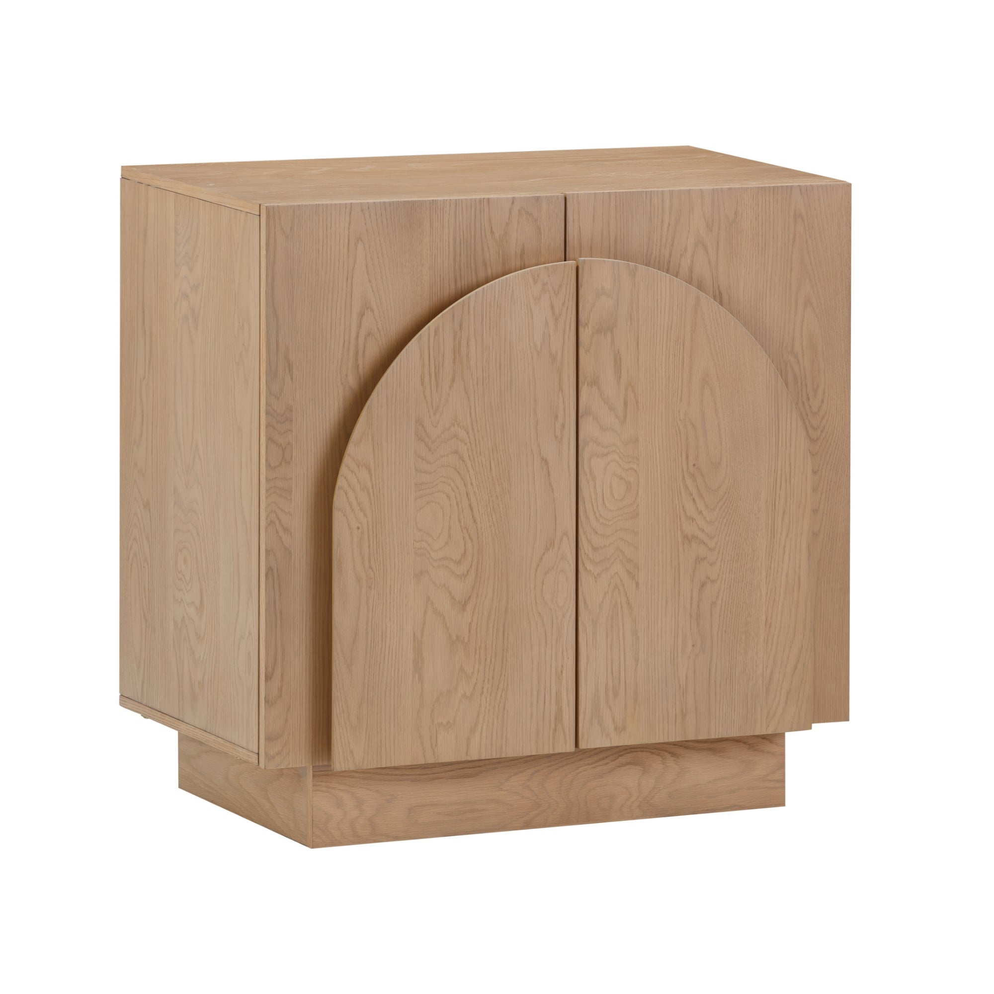 Arched Kitchen Cabinet Credenza Oak (Set of 3)